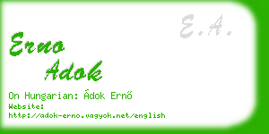 erno adok business card
