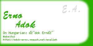 erno adok business card